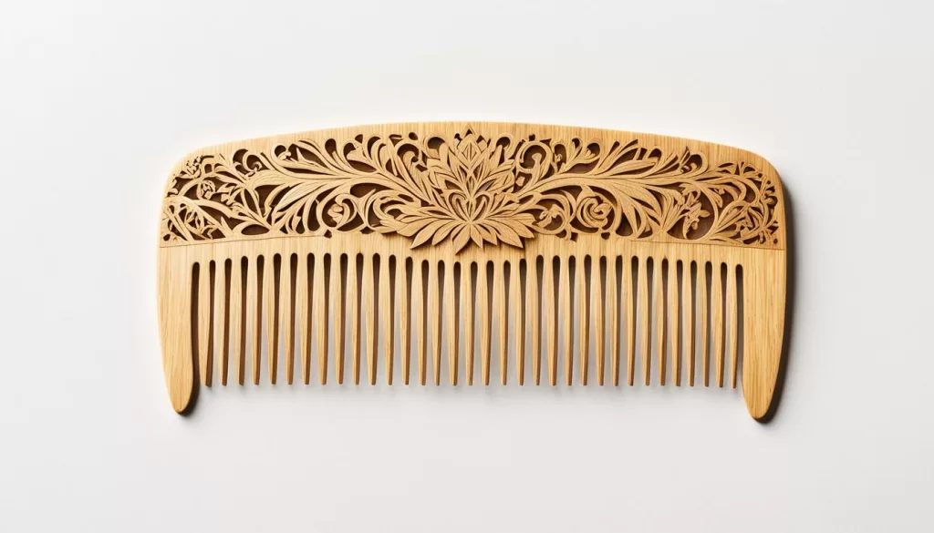 custom wooden comb personalization