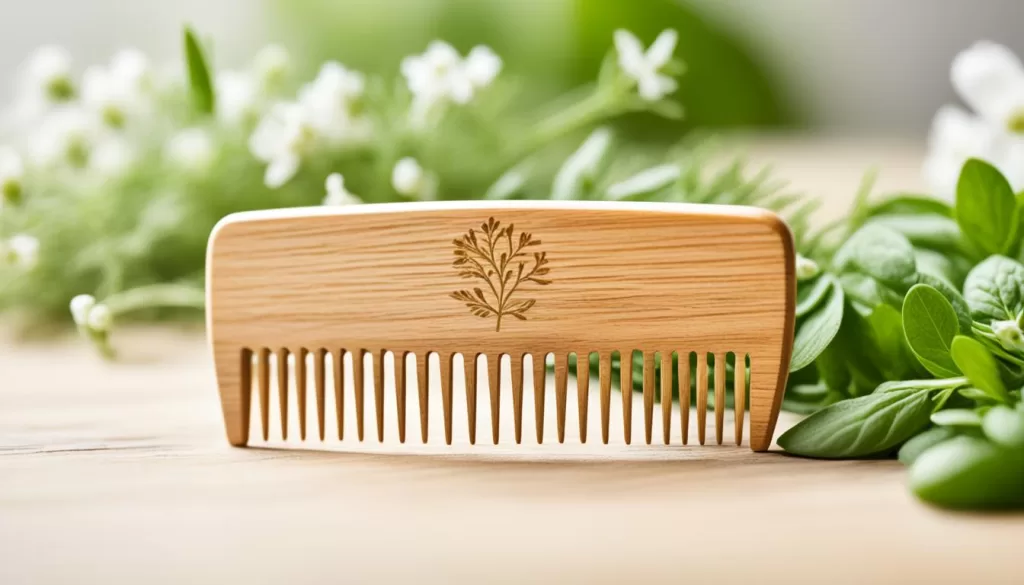 natural wooden comb