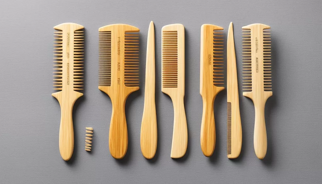 wooden comb variety