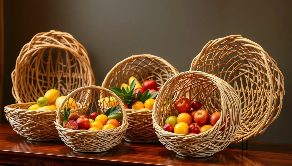 Decorative bamboo fruit baskets wholesale