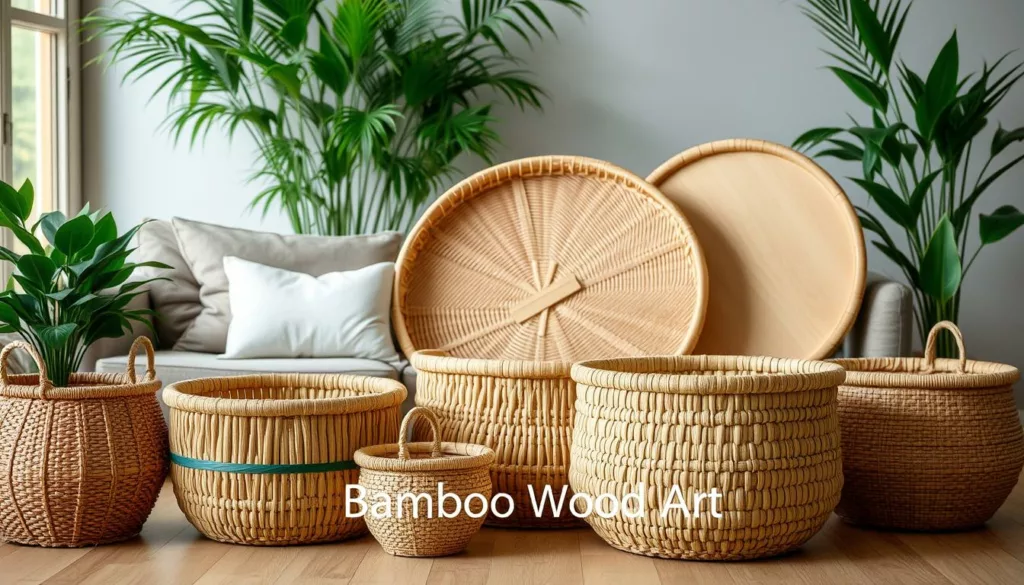 Durable bamboo baskets for home decor