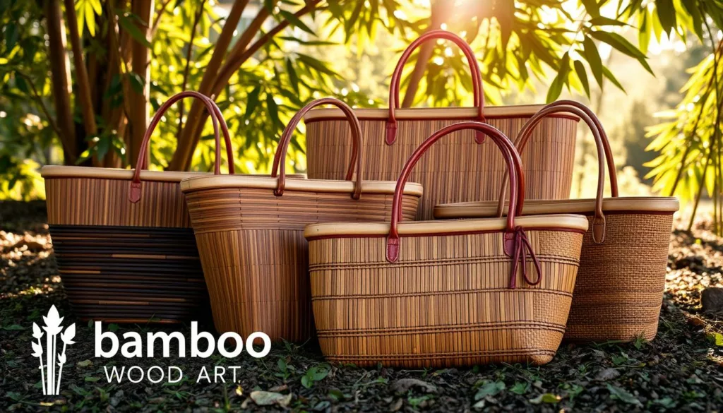 Handled Bamboo Totes