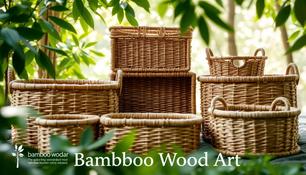 bamboo storage baskets